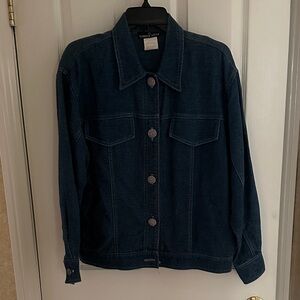 Carole Little Dark Denim Jean Jacket